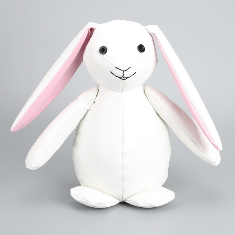 EP0019 White Microfiber Leather Bunny Girl Gifts for Kids