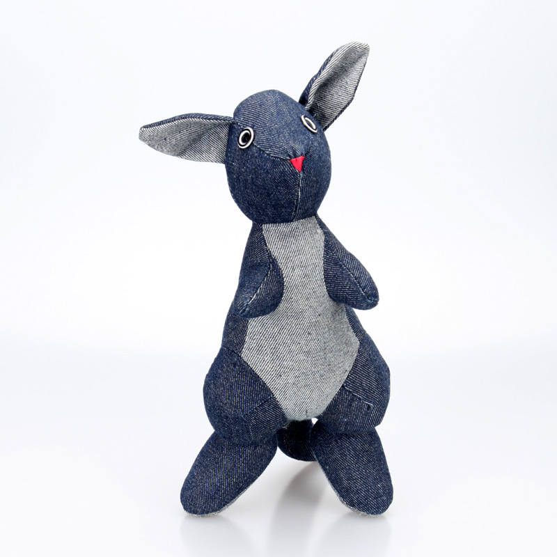 EP0004 Denim Stuffed Squirrel toy for home decoration