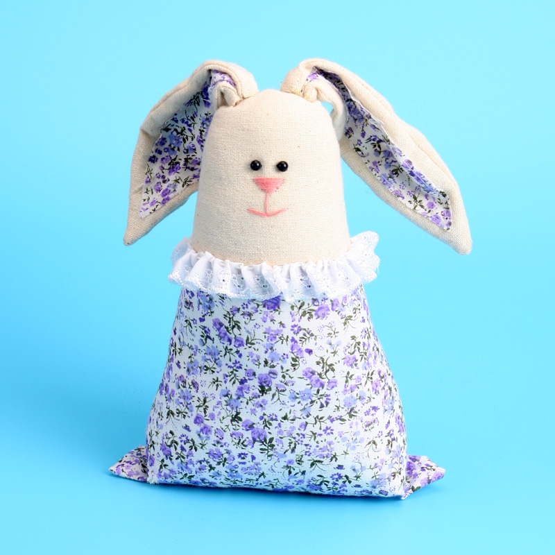 EP0023AB Handmade Stuffed Bunny Lavender For Home Decoration