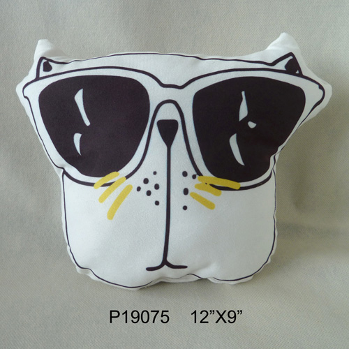 P19075 12"X9" Thermal Transfer Dog Decorative Pillow