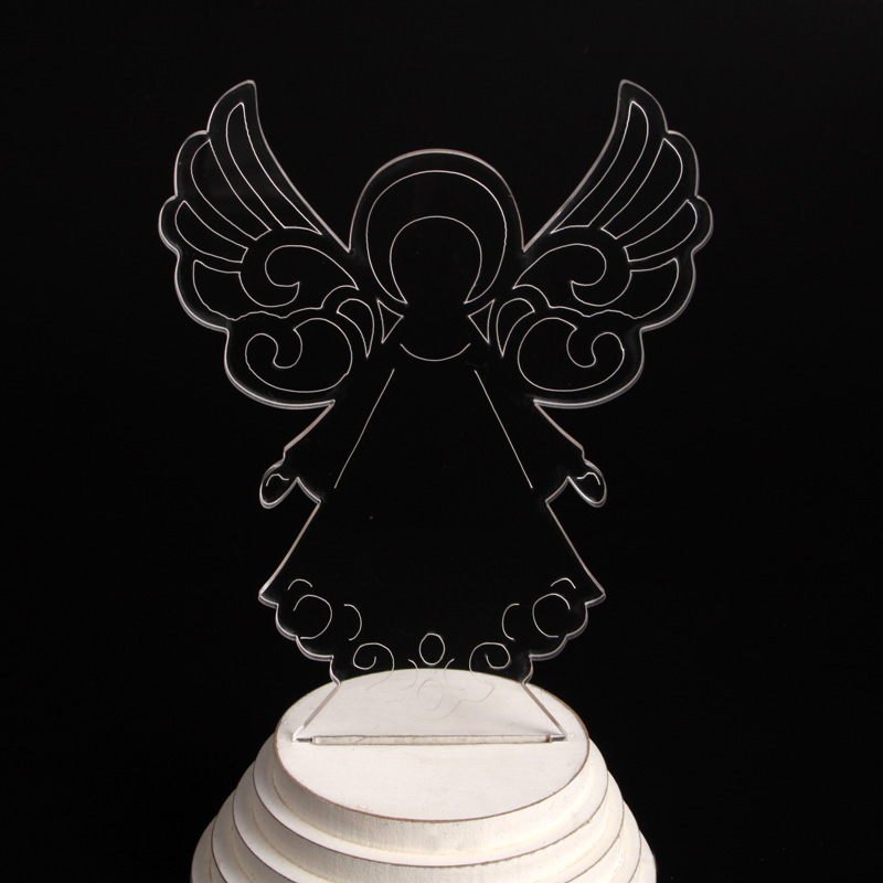 EP0046 LED Angel - Night Lamp wood base