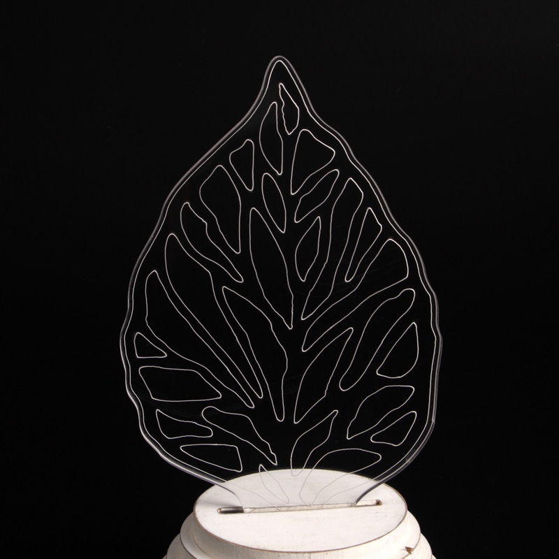 EP0042 LED Leaf - Night Lamp, wood base