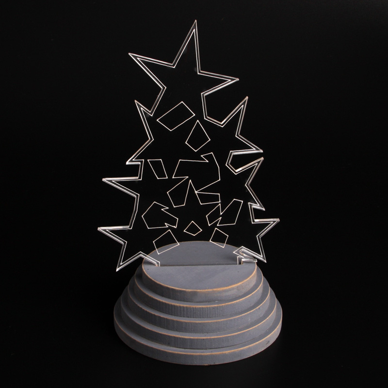 EP0045 LED Star - Night Lamp wood base