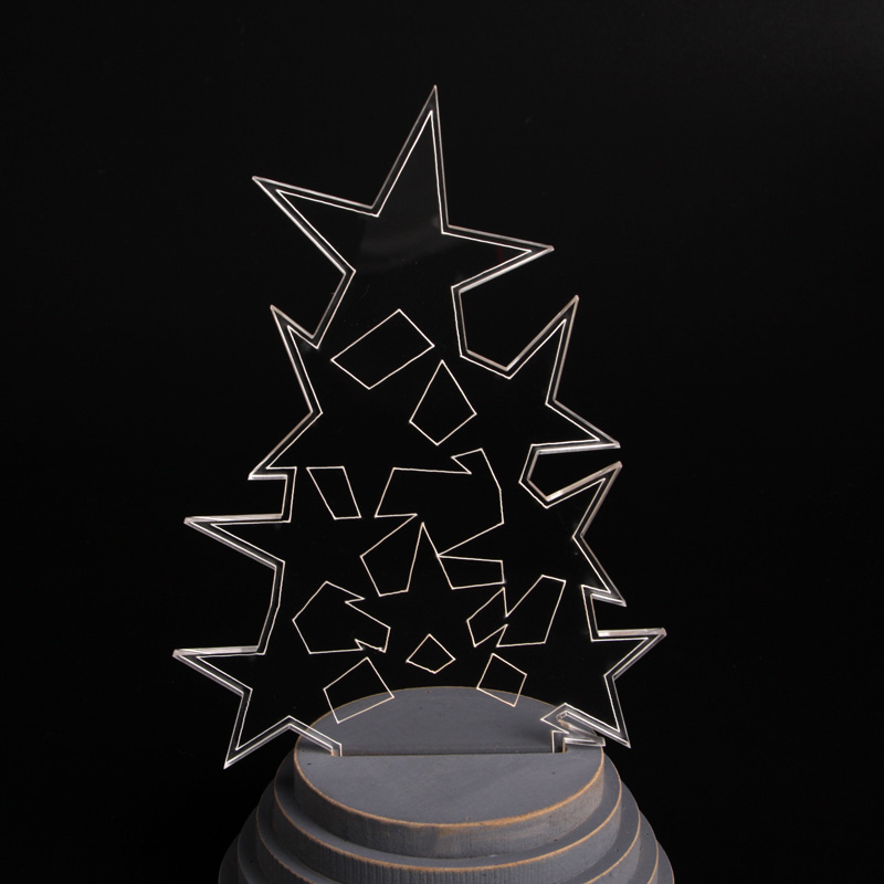 EP0045 LED Star - Night Lamp wood base