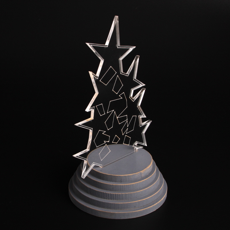 EP0045 LED Star - Night Lamp wood base