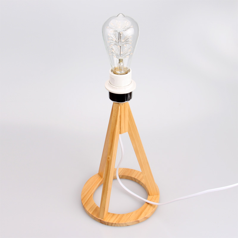 EP0058 Laser Engraving LED Solid Wood Desk Lamp