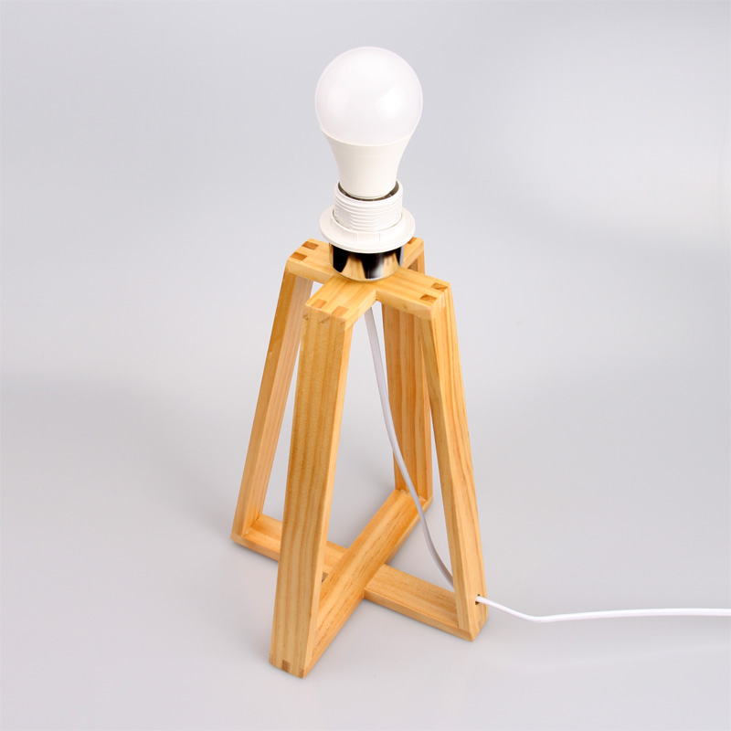 EP0060 Laser Engraving LED Solid Wood Desk Lamp 